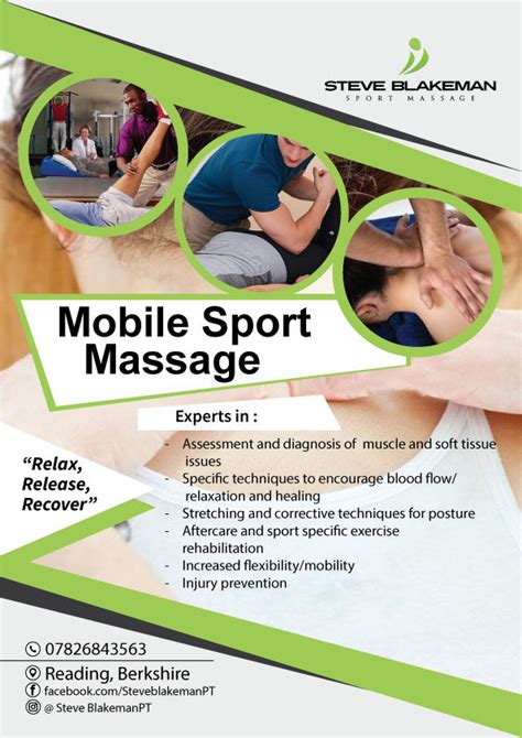 Design A Poster Freelancer Massage Marketing Sports Massage
