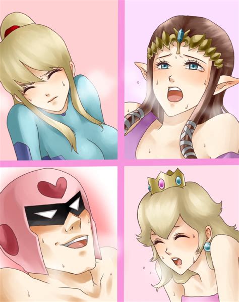 princess zelda samus aran princess peach and captain falcon the