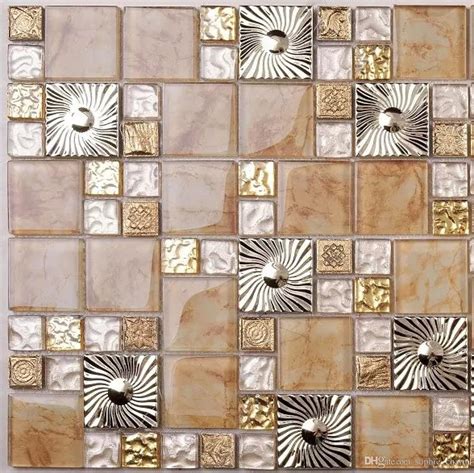 2020 Gold Yellow Glass Mosaic Kitchen Tile Backsplash Ssmt408 Stainless