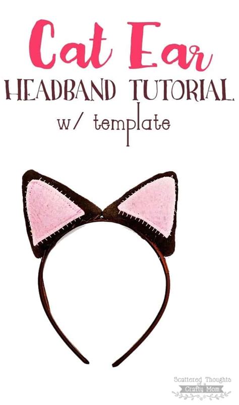 diy cat ears template