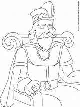 King Coloring Pages Colouring Kids Print Medieval Lightupyourbrain sketch template