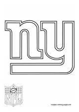 Coloring Pages Giants York Nfl Logo Ny Print Sketch Template Search sketch template