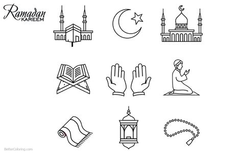 ramadan coloring pages patterns  printable coloring pages