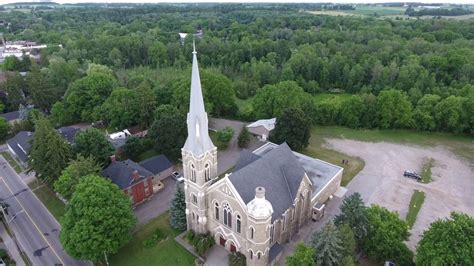 dji phantom  drone church steeple flyover youtube