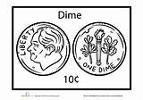 Coloring Dime Literacy Payoff sketch template