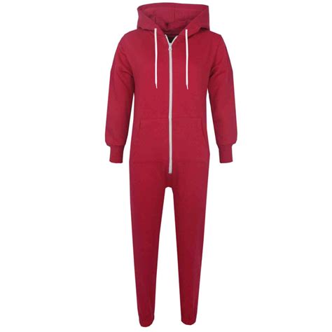 kids girls boys plain fleece hooded az onesie  piece    jumpsuit  ebay