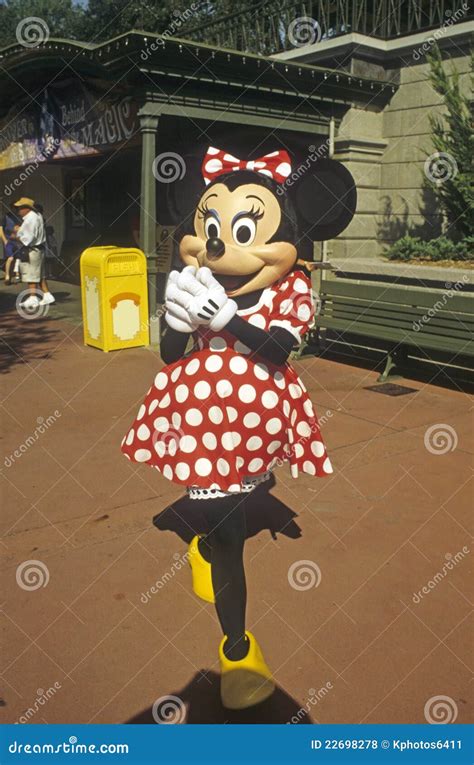 disney world magic kingdom minnie mouse editorial stock photo image