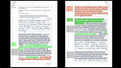 gcse aqa english language paper  marking worksheets gambaran