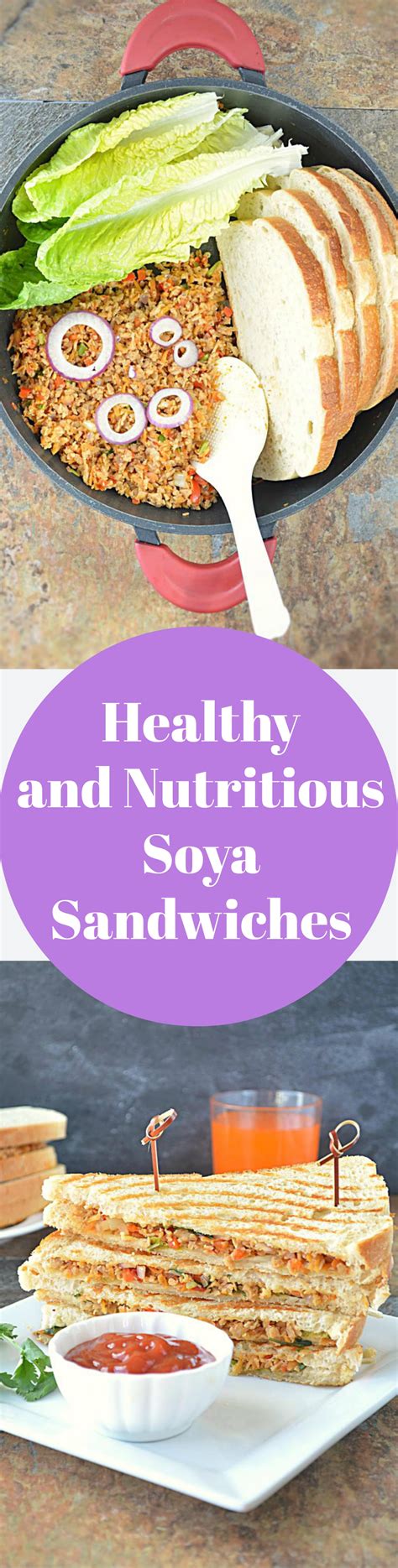 healthy soya sandwich delicious protein rich healthy breakfast