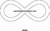 Infinity Symbol Coloring Math Printable Pages Template Symbols Shape Leehansen Parenting Size Numbers Outline Sheet Shapes sketch template