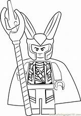 Loki Lego Coloringpages101 Thor Coloringhome sketch template