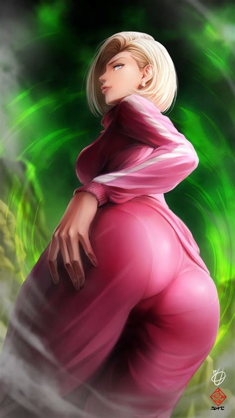 Android 18 Dragon Ball And Dragon Ball Super Drawn By