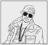 Coloring Pages Lil Wayne Chainz Tumblr Rapper Sheets Uzi Books Bun Rap Color Vert Print Migos Printable Click Book Template sketch template