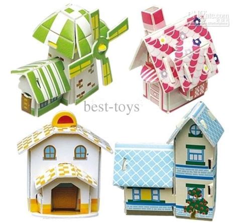 dimensional paper houses google search diy  kids diy