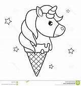 Unicorn Coloringhome Creams Popsicle sketch template