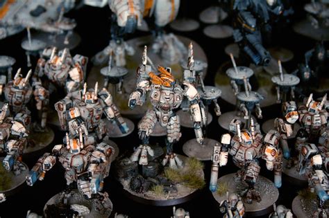 Complete Tau Army And New Warhammer 40k Project Grim