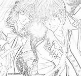 Vampire Knight Coloring Anime Pages Girls Fanpop Adult Colorare Immagini sketch template