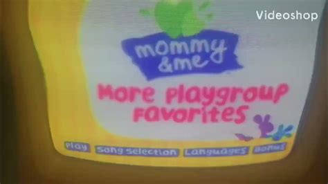 Mommy And Me More Playgroup Favorites Dvd Menu Youtube