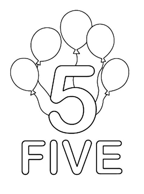learn number    ballons coloring page bulk color numbers