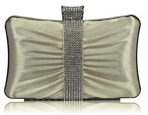 wholesale bb gorgeous beige crystal strip clutch evening bag supplier manufacturer