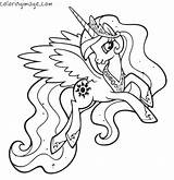 Coloring Pony Little Pages Unicorn Printable Color Getcolorings Print sketch template