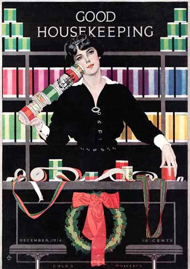 Coles Phillips Good Housekeeping December 1916 Copyright