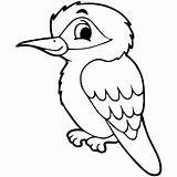 Mewarnai Burung Kakak Binatang Hantu Kutilang Butung sketch template