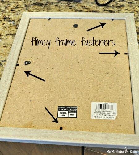 repair  picture frame   fasteners  broken momof