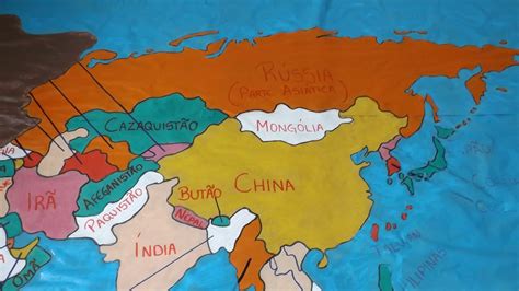 Eef Padre Bruno Linden Mapa Da Ásia Com Os Alunos Da 8ª SÉrie LaÍsa