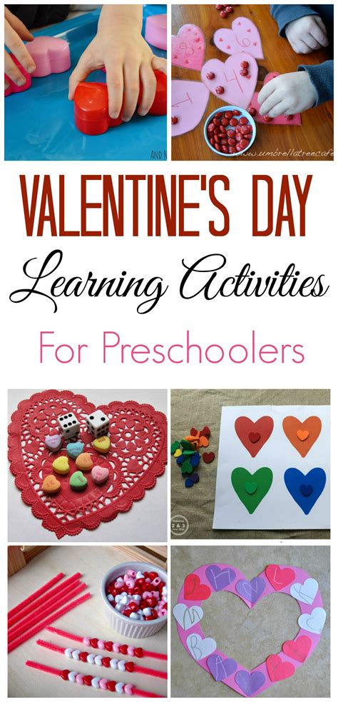 valentines day learning activities  preschoolers