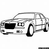 Chrysler Coloring Clipart 300c Hemi Pages Cars 300 Car Thecolor Clipground sketch template
