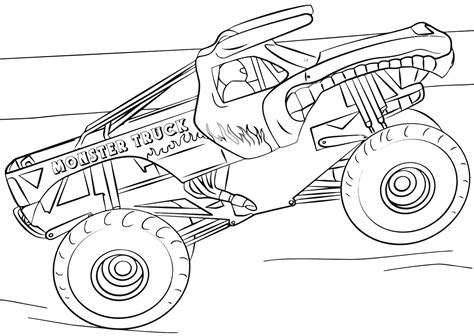 coloring pages  boys monster truck musadodemocrata