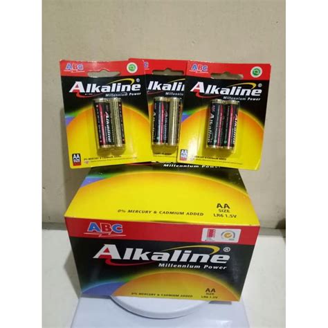 jual baterai abc alkaline  aa  aaa  volt shopee indonesia