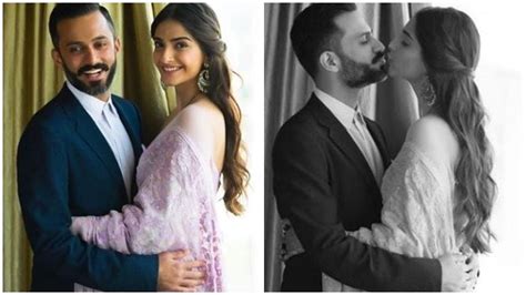 sonam kapoor and anand ahuja share a sweet kiss in these beautiful