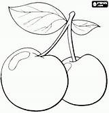 Coloring Pages Fruit Cherries Printable Fruits Visit Color Bjl Pair Discover sketch template
