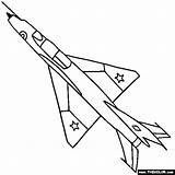 Mig Plane Aircraft sketch template