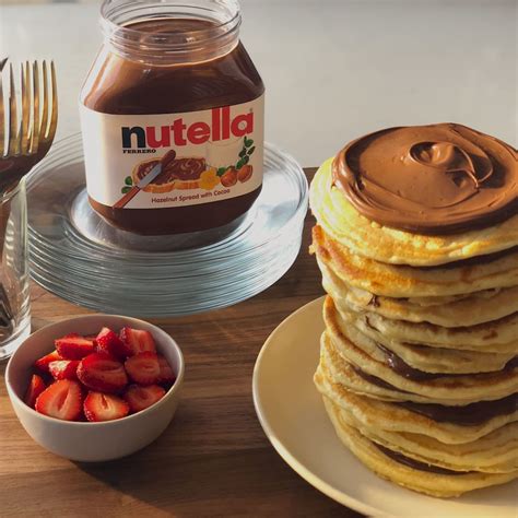 nutella  pancakes bringing creativity   breakfast table