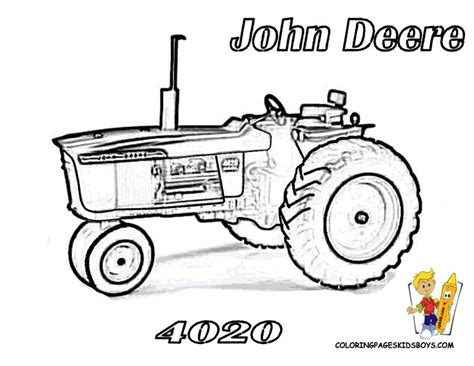 pin  tractor coloring pages