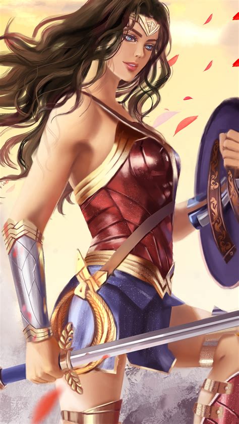 2160x3840 Wonder Woman Fantasy Art Sony Xperia X Xz Z5