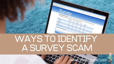 ways  identify  paid  survey scam  cyber senior