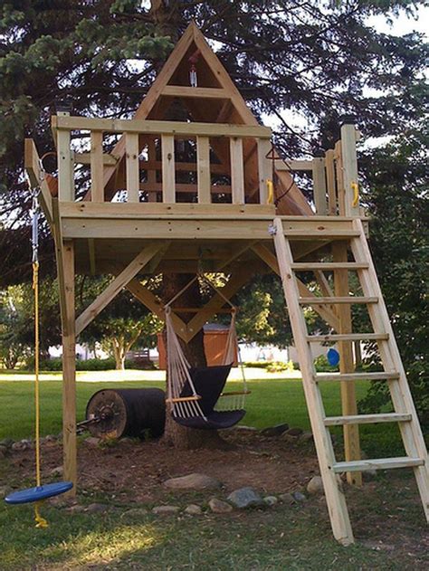 tree house fort ideas backyard images  pinterest play areas tree houses