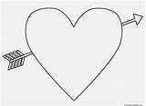 Coloring Pages Hearts Arrows Emoji Arrow Getcolorings Getdrawings sketch template