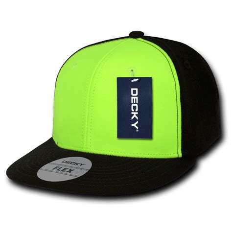 decky retro neon flex fit fitted baseball hats hat caps cap  men women neon greenblack