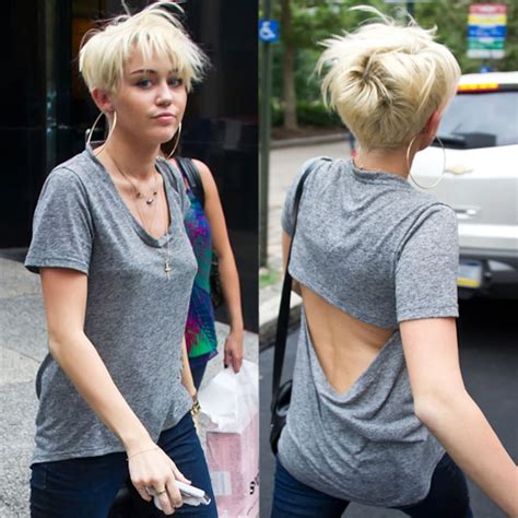 Check Out Miley S Racy Backless Look E Online