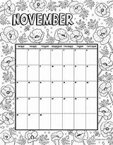 Calendar November Printable Kids Coloring 2021 Pages Woo Calender Woojr Jr Activities Choose Board sketch template