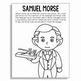 Samuel Morse Inventor Loudlyeccentric Edison sketch template