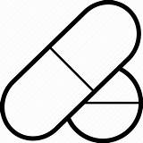 Pill Icon Medicine Capsule Drugs Editor Open sketch template