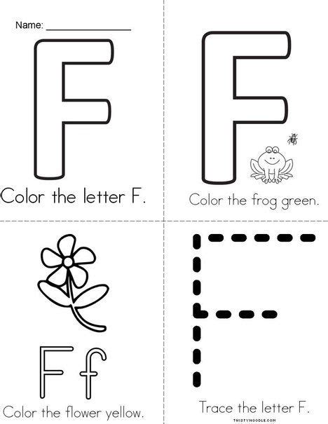 colorful letter  mini book letter  preschool letters