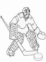 Coloring Pages Hockey Goalie Sports Canadiens Print Montreal Animated Winter Coloringpages1001 Gifs Template sketch template