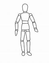 Mannequin Coloring Pages Drawing Fashion Getdrawings sketch template